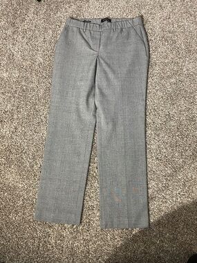 Talbots Gray Straight-Leg Dress Pants 6